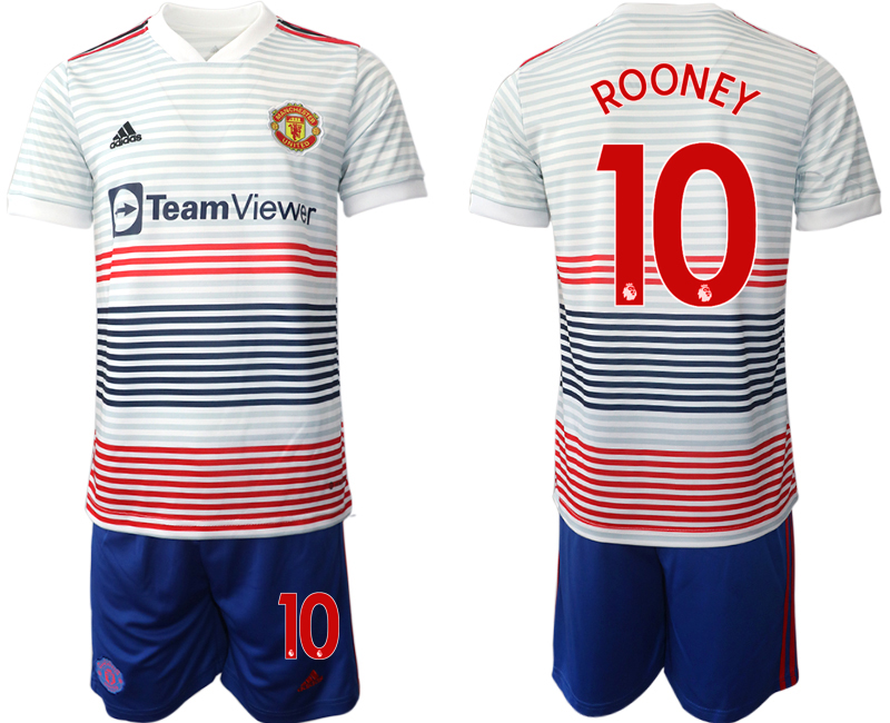 Men 2022-2023 Club Manchester United away white #10 Adidas Soccer Jersey->manchester united jersey->Soccer Club Jersey